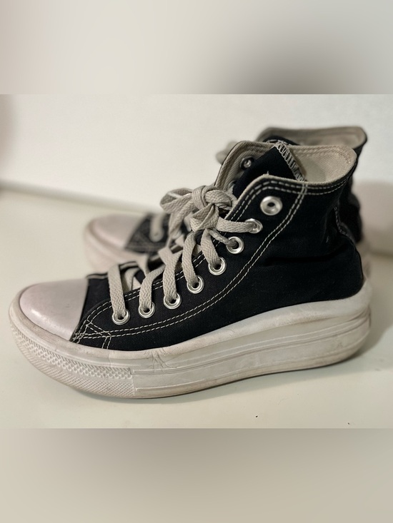 Converse Shoes - Converse Chuck Taylor All Star Move Shoes Sneakers Black/White 568497C